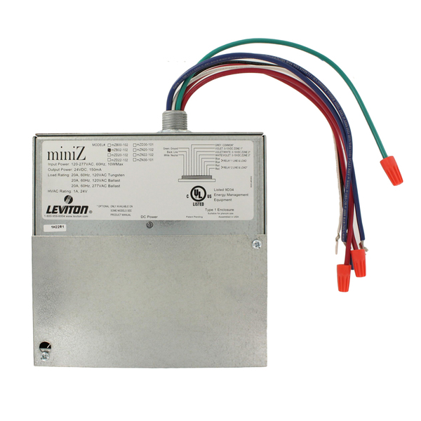 Leviton DIMMERS AND ACCESSORIES MINIZ 2 ROOM, SWITCHING MZB02-102